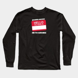 Hello. My name is... (red badge & white text) Long Sleeve T-Shirt